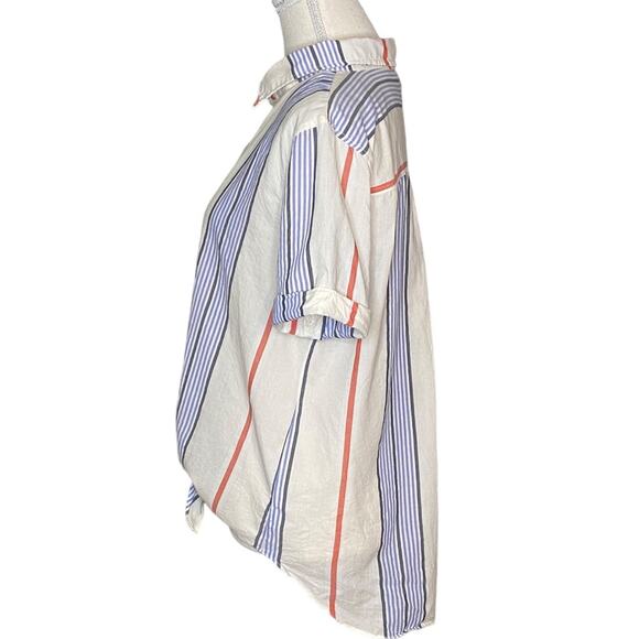 a.n.a. Cotton Shirt with Faux Buttons in Back - Size M - Picture 3 of 7